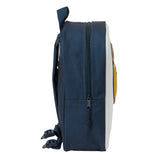 Mochila Preescolar Real Madrid 3D Primera Equipación - Mochila De Guardería Real Madrid Escudo 3D - Mochila Infantil Escolar Real Madrid - Safta