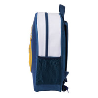 Mochila Preescolar Real Madrid 3D Azul Marino Escudo - Mochila De Guardería Real Madrid Escudo 3D - Mochila Infantil Escolar Real Madrid - Safta