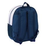 Mochila Preescolar Real Madrid 3D Azul Marino Escudo - Mochila De Guardería Real Madrid Escudo 3D - Mochila Infantil Escolar Real Madrid - Safta