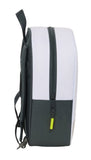 Mochila Preescolar Real Madrid Primera Equipación Mochila De Guardería Real Madrid Primera Equipación 25/26 Mochila Infantil Escolar Real Madrid Blanco Amarillo - Safta