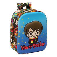Mochila Guardería Harry Potter 3D Pequeña Con Bolsillo Porta Botellas - Safta