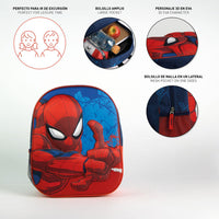 Mochila Guardería SpiderMan Marvel 3D Red Con Bolsillo Para Botella - Cerdá