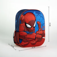 Mochila Guardería SpiderMan Marvel 3D Red Con Bolsillo Para Botella - Cerdá