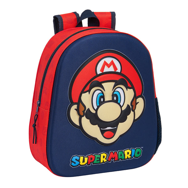 Mochila Infantil Super Mario Bross Relieve 3D - Safta