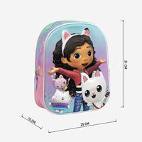 Mochila Infantil Preescolar La Casa De Muñeca De Gabby y Amigos - Cerdá
