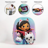 Mochila Infantil Preescolar La Casa De Muñeca De Gabby y Amigos - Cerdá