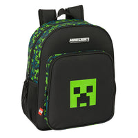 Mochila Escolar Mediana Minecraft Mochila Junior Adaptable a Carro - Safta