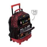 Mochila Escolar Mediana Con Ruedas Rue Bomper Digibot Gamers Consolas Talla M - Totto