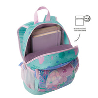 Mochila Escolar Mediana Reef Friends Tortuga Rosa Talla M - Totto