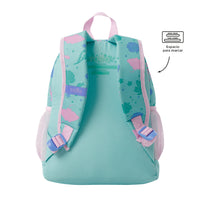Mochila Escolar Mediana Reef Friends Tortuga Rosa Talla M - Totto