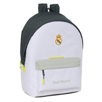 Mochila Escolar Grande Real Madrid Primera Equipación - Mochila Escolar Doble Para Portátil 15,6" + Usb Real Madrid Equipación 24/25 Dos Compartimentos - Safta