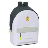 Mochila Escolar Grande Real Madrid Primera Equipación - Mochila Escolar Doble Para Portátil 15,6" + Usb Real Madrid Equipación 24/25 Dos Compartimentos - Safta