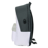 Mochila Escolar Grande Real Madrid Primera Equipación - Mochila Escolar Doble Para Portátil 15,6" + Usb Real Madrid Equipación 24/25 Dos Compartimentos - Safta