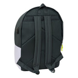 Mochila Escolar Grande Real Madrid Primera Equipación - Mochila Escolar Doble Para Portátil 15,6" + Usb Real Madrid Equipación 24/25 Dos Compartimentos - Safta