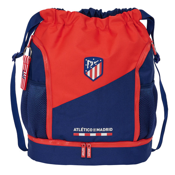 Mochila De Cuerdas Atlético de Madrid Saco De Cuerdas Saco Plano Atlético de Madrid Con Zapatillero - Safta