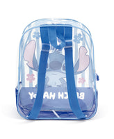 Mochila Guardería Stitch Azul Transparente - Arditex