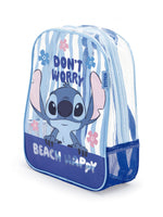 Mochila Guardería Stitch Azul Transparente - Arditex