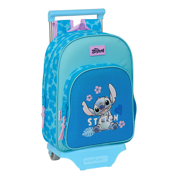 Mochila Infantil Pequeña Stitch Con Carro Desmontable Stitch Hawaii - Safta