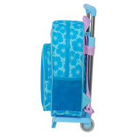 Mochila Infantil Pequeña Stitch Con Carro Desmontable Stitch Hawaii - Safta