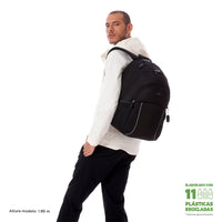Mochila Escolar Grande Totto Cambri 2.0 Mochila De Tres Compartimentos Con Refuezos Para Tablet o PC Color Negro - Totto