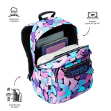 Mochila Escolar Grande Acuareles Acuareles Dear Blue Corazones - Totto