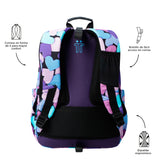 Mochila Escolar Grande Acuareles Acuareles Dear Blue Corazones - Totto