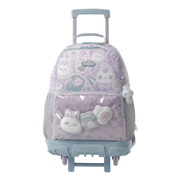 Mochila Escolar Grande Con Ruedas Kawi Kawaii Bomper Talla L - Totto