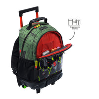 Mochila Escolar Mediana Con Ruedas Rue Bomper Argon Talla M - Totto