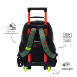 Mochila Escolar Mediana Con Ruedas Rue Bomper Argon Talla M - Totto