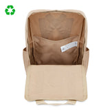 Mochila Para Viajeros Saludos del Mundo Color Camel - Pepita Viajera