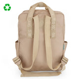 Mochila Para Viajeros Saludos del Mundo Color Camel - Pepita Viajera