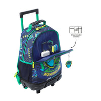 Mochila Escolar Mediana Con Ruedas Rue Bomper Kong Lab Talla M - Totto