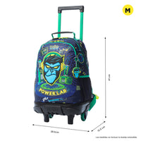 Mochila Escolar Mediana Con Ruedas Rue Bomper Kong Lab Talla M - Totto