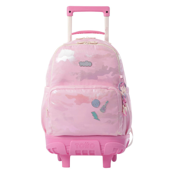 Mochila Escolar Mediana Con Ruedas Rue Bomper Majestic Rock Talla M - Totto