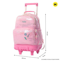 Mochila Escolar Mediana Con Ruedas Rue Bomper Majestic Rock Talla M - Totto