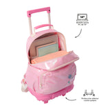 Mochila Escolar Mediana Con Ruedas Rue Bomper Majestic Rock Talla M - Totto