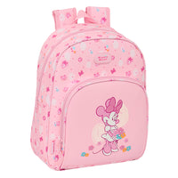 Mochila Infantil Guardería Minnie Mouse Adaptable A Carro Mochila Preescolar Minnie Mouse Baby - Safta