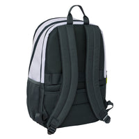 Mochila Escolar Grande Para Padel Real Madrid Primera Equipación - Mochila Escolar Con Cuatro Compatimentos  Para Uso Escolar y Extraescolares De Padel Real Madrid Equipación 24/25 - Safta
