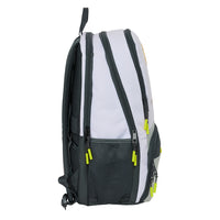 Mochila Escolar Grande Para Padel Real Madrid Primera Equipación - Mochila Escolar Con Cuatro Compatimentos  Para Uso Escolar y Extraescolares De Padel Real Madrid Equipación 24/25 - Safta