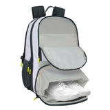 Mochila Escolar Grande Para Padel Real Madrid Primera Equipación - Mochila Escolar Con Cuatro Compatimentos  Para Uso Escolar y Extraescolares De Padel Real Madrid Equipación 24/25 - Safta