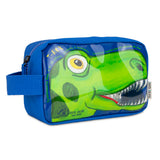Neceser infantil transparente Dinosaurios Pepita Viajera en papeleria Badajoz disponible en Be To Be Menacho y Valdepasillas