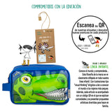 Neceser Transparente Aseo Viaje Dinosaurios - Pepita Viajera