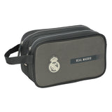 Neceser Aseo Viaje Real Madrid 3ª Equipación Neceser con Asa Adaptable a Carro Color Gris - Safta