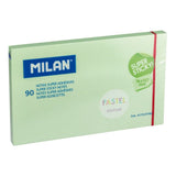 Notas adhesivas Milan verde pastel reposicionables 76x127 mm en papelería Badajoz disponibles en Be To Be Menacho y Valdepasillas