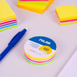 Notas Adhesivas Redondas Edición Neón 67 mm 250 Unidades - Milan