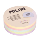 Notas adhesivas redondas colores pastel Milan 67 mm en papeleria Badajoz