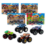 Pack 2 Vehículos Doble Demolición Monster Trucks Modelos Variados - Hot Wheels