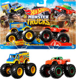Pack 2 Monster Trucks Hot Wheels doble demolicion modelos variados juguete infantil en papeleria Badajoz disponible en Be To Be Menacho y Valdepasillas