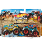 Pack 2 Vehículos Doble Demolición Monster Trucks Modelos Variados - Hot Wheels