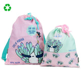 pack mochila saco y bolsa multiusos oveja marina pepita viajera rpet en papeleria badajoz disponible en be to be menacho y valdepasillas
